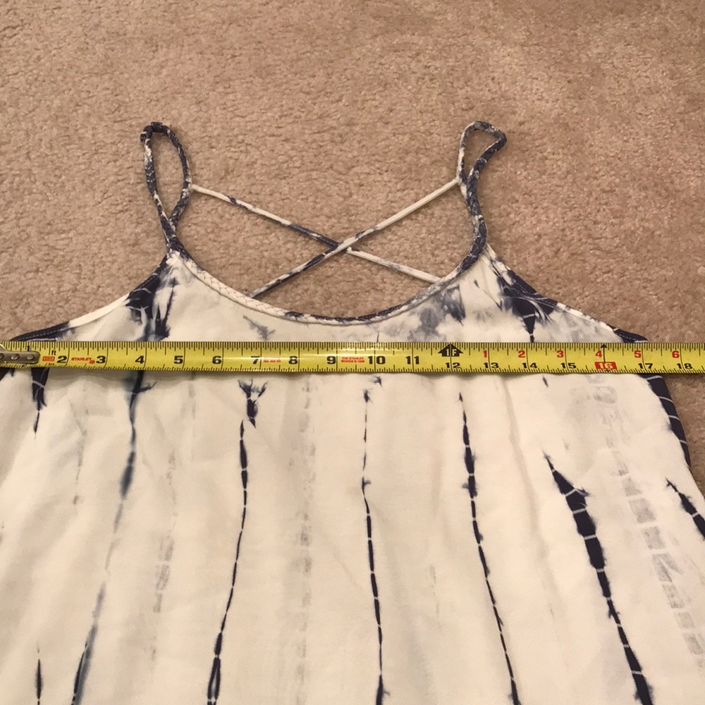 NWOT Black Swan blue & white tie dye dress sz Sm - Picture 3 of 6